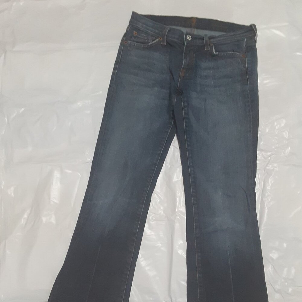 7 for all Mankind Jeans Women's 28 Blue Boot Cut Jeans